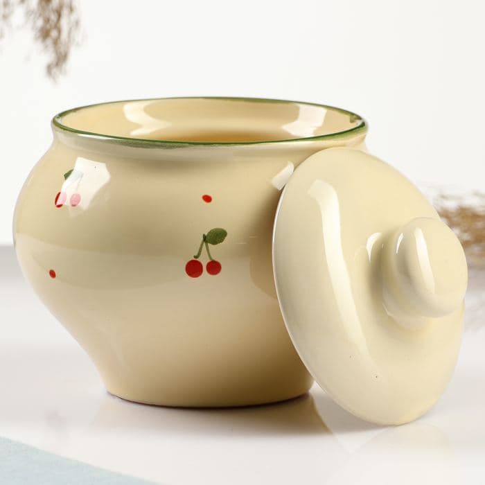 Горшок для запекания Псковский гончар «Кантри», 500 мл, керамика, бежевая — фото 2