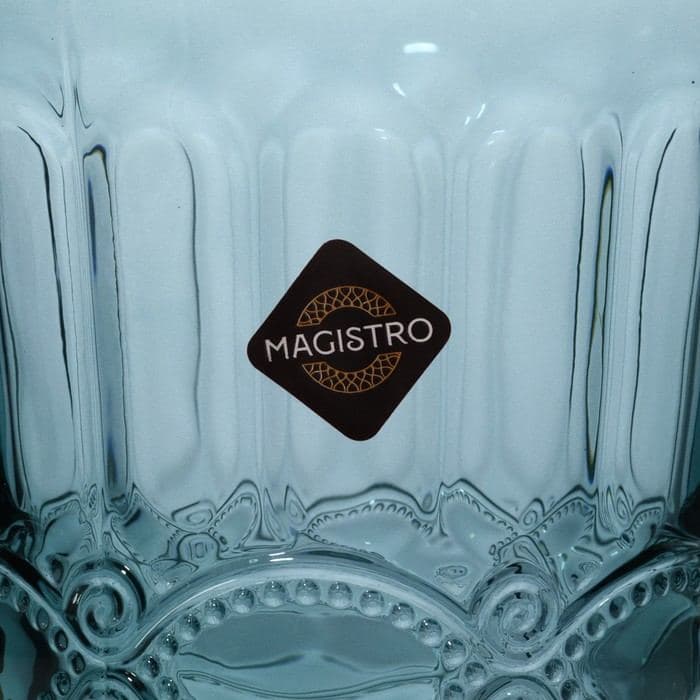 Стакан Magistro «Ла-Манш», 220 мл, стекло, синий — фото 4