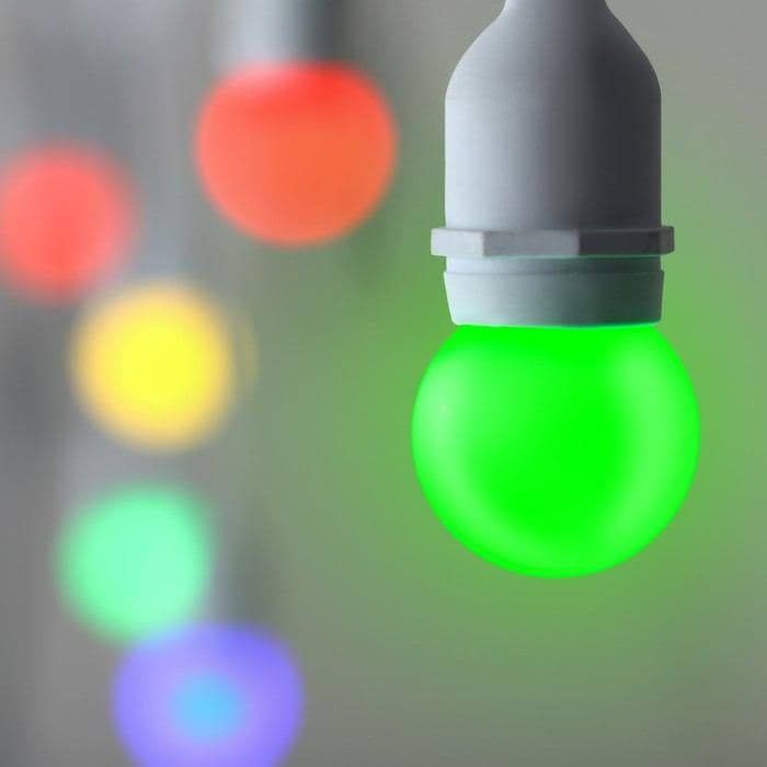 Лампа светодиодная Luazon Lighting, G45, Е27, 1.5 Вт, для белт-лайта, набор 20 штук, свечение мульти — фото 2