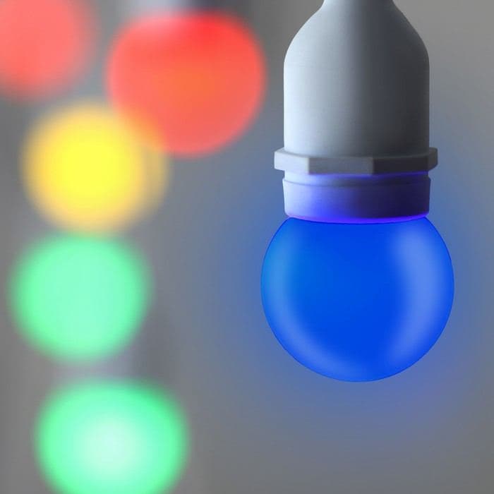 Лампа светодиодная Luazon Lighting, G45, Е27, 1.5 Вт, для белт-лайта, набор 20 штук, свечение мульти — фото 4