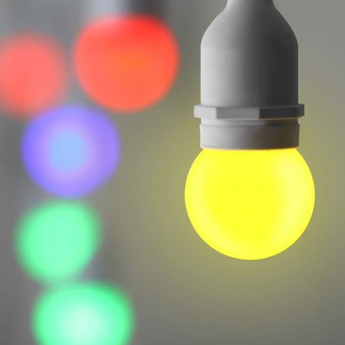 Лампа светодиодная Luazon Lighting, G45, Е27, 1.5 Вт, для белт-лайта, набор 20 штук, свечение мульти — фото 5