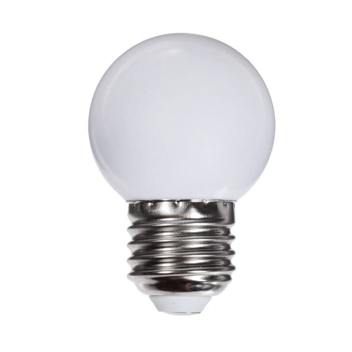 Лампа светодиодная Luazon Lighting, G45, Е27, 1.5 Вт, для белт-лайта, набор 20 шт., свечение тёплое белое — фото 4