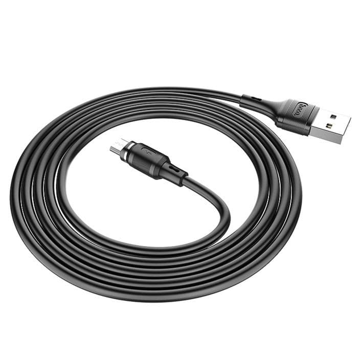 Кабель Hoco X52, microUSB - USB, магнитный разъём, только зарядка, 2.4 А, 1 м, чёрный — фото 5