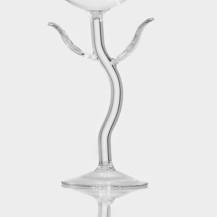 Бокал для вина «Forma. Розе», 160 мл, 7×20.5 см, в форме розы, стекло, прозрачный — фото 4