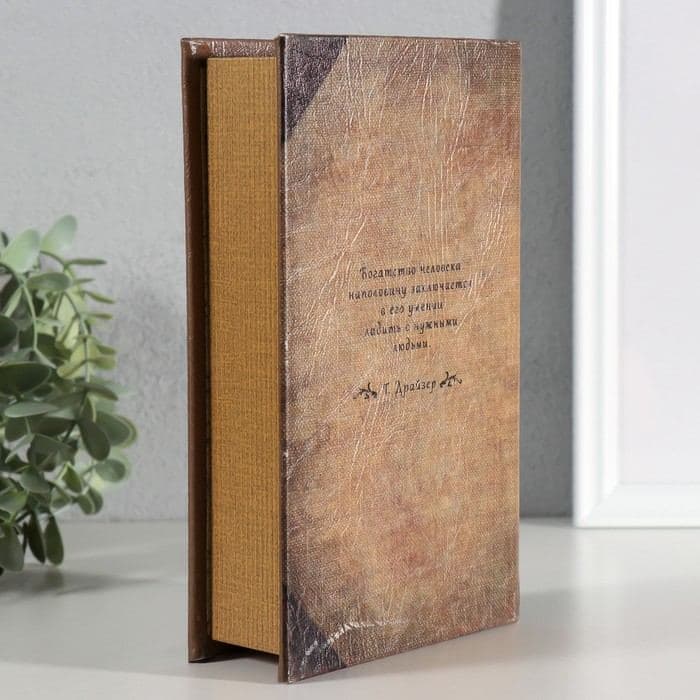 Шкатулка книга - сейф «Финансист», дерево, 21×13.5×5 — фото 2