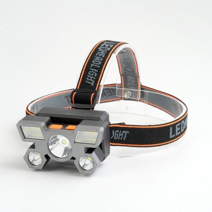 Фонарь налобный аккумуляторный, 1000 мАч, 5 Вт, 3 LED, 4 режима, USB — фото 2