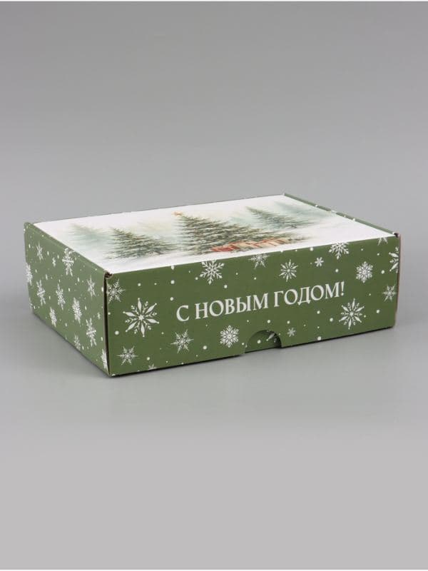 Коробка подарочная, самосборная «Снежная зима»,30.7×22×9.5 см — фото 3